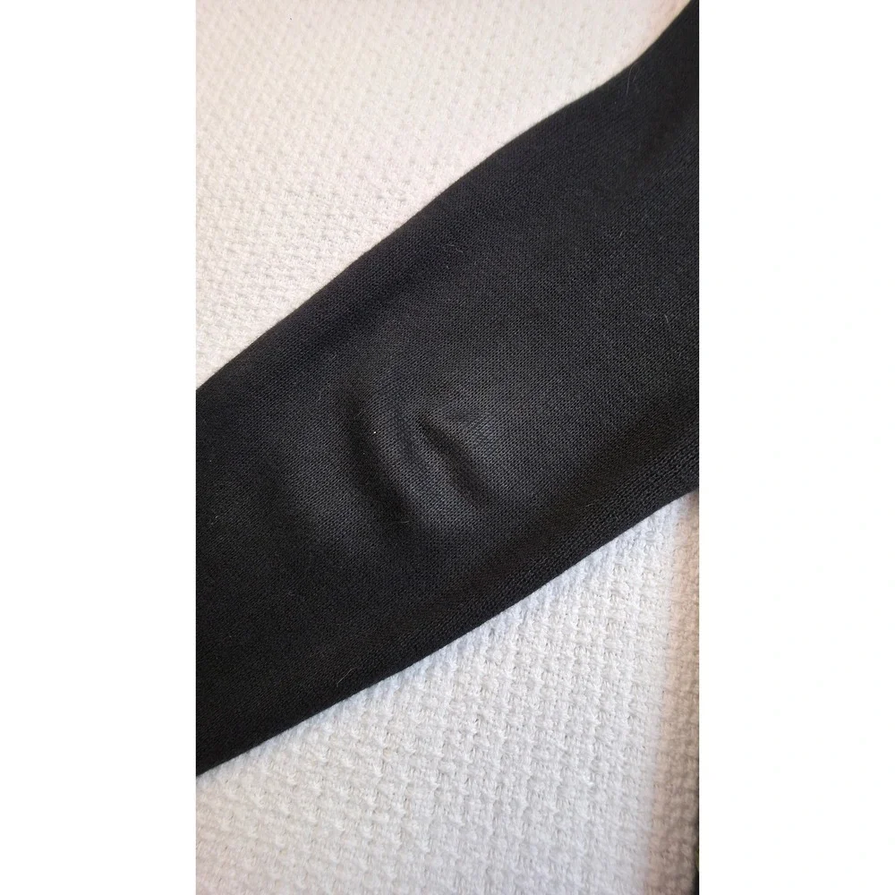 Woolrich Zip Up Sweater Womens M Black Floral Embroidered Excellent